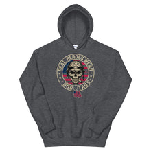 Load image into Gallery viewer, Heroes Wear Dog Tags Skull Hoodie
